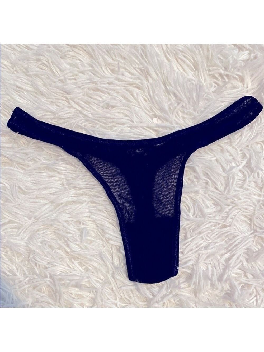 Cosabella Black Sheer micro mesh Thong